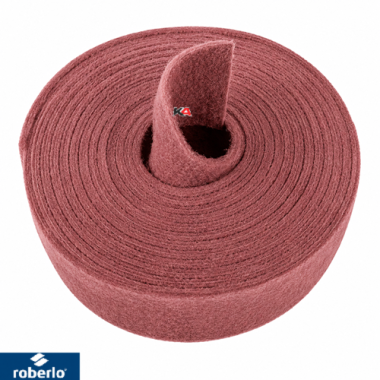 Roberlo ROBBRITE Vliesrol Rood 115mm x 10m – Voor Matteren en Oppervlaktevoorbereiding