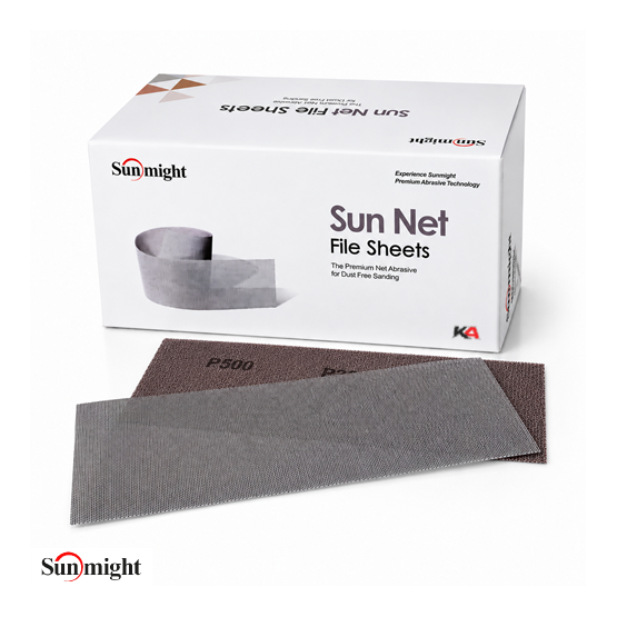 SUNMIGHT SunNet Abralon Schuurstroken P500 198 × 70 mm (50 stuks) – Voor Fijn Schuren van Primer en Lak