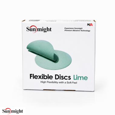 SUNMIGHT Flexible Discs Lime K2000 150mm – 25 Stuks voor Polijstvoorbereiding en Lakcorrectie