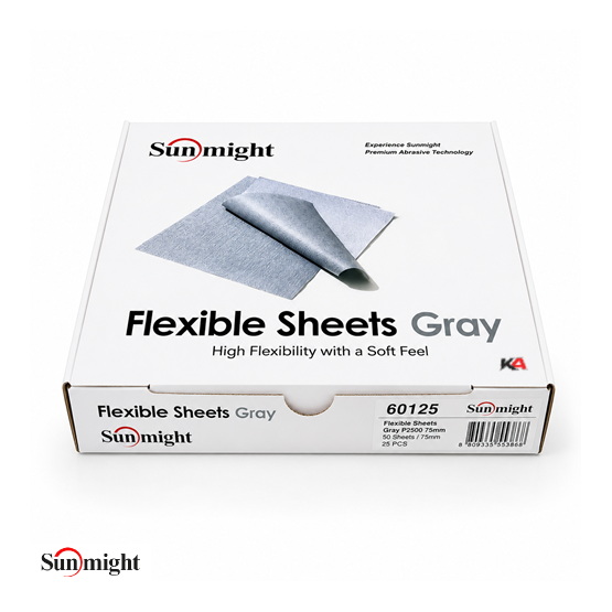 SUNMIGHT Flexible Sheets Gray K3000 130x170mm – 25 Stuks voor Polijstvoorbereiding en Lakcorrectie
