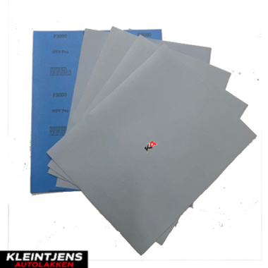 Mirka WPF Pro Schuurvel P1000 23 × 28 cm – 5 Vellen Waterdicht Schuurpapier voor Lakafwerking en Polijstvoorbereiding