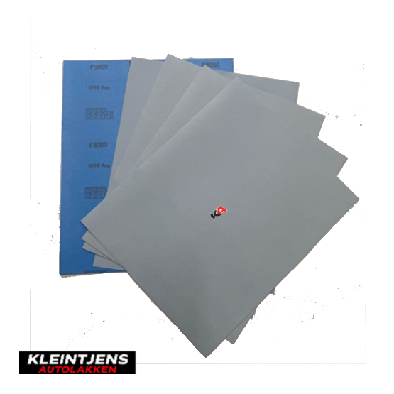 Mirka WPF Pro Schuurvel P1000 23 × 28 cm – 5 Vellen Waterdicht Schuurpapier voor Lakafwerking en Polijstvoorbereiding