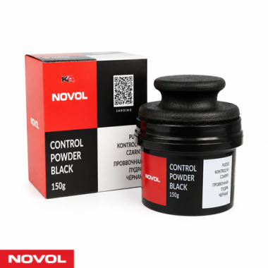NOVOL Control Powder Zwart 150gr – Controlepoeder voor Schuurwerk en Oppervlaktecontrole