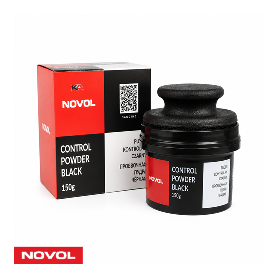 NOVOL Control Powder Zwart 150gr – Controlepoeder voor Schuurwerk en Oppervlaktecontrole