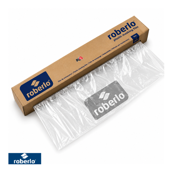 Roberlo Robfilm Maskeerfolie 6 x 100m – Afdekfolie voor Spuitwerk en Lakwerk