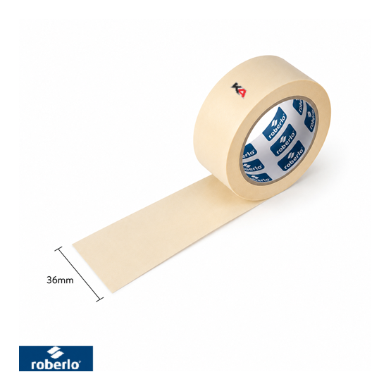 Robtape Maskeertape 36 mm 110°C – Professionele Afplaktape voor Spuitwerk