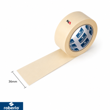 Maskeertape 36 mm – Blister met 6 Rollen | Professionele Afplaktape voor Spuitwerk