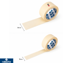 Maskeertape 18 mm – Blister met 12 Rollen | Professionele Afplaktape voor Spuitwerk