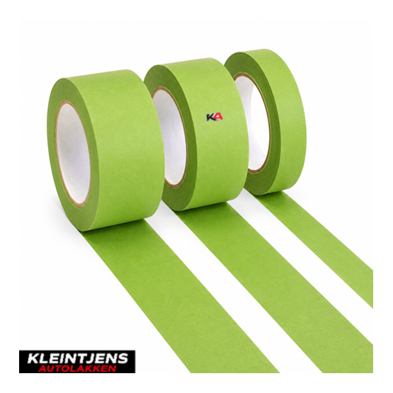 Maskeertape Aqua Groen 110°C 38 mm – Professionele Afplaktape voor Spuitwerk (24 Rollen)