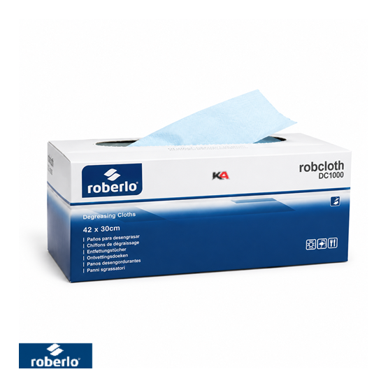 Roberlo DC1000 Ontvetdoeken 42 x 30 cm – 200 Stuks voor Ontvetten en Oppervlaktevoorbereiding