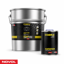 NOVOL COBRA Bedliner Set Zwart 3 L + 1 L Verharder – Slijtvaste 2K Beschermcoating voor Auto, Pick-up en Offroad