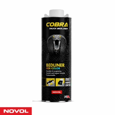 NOVOL COBRA Bedliner For Color 600 ml – Afkleurbare Beschermcoating voor Auto, Pick-up en Offroad