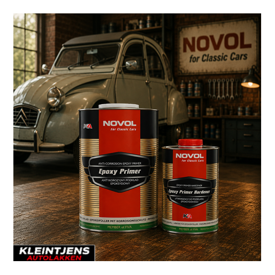 NOVOL For Classic Cars Epoxy Primer 1 L – 2K Epoxy Grondverf voor Oldtimer Restauratie & Carrosserieherstel