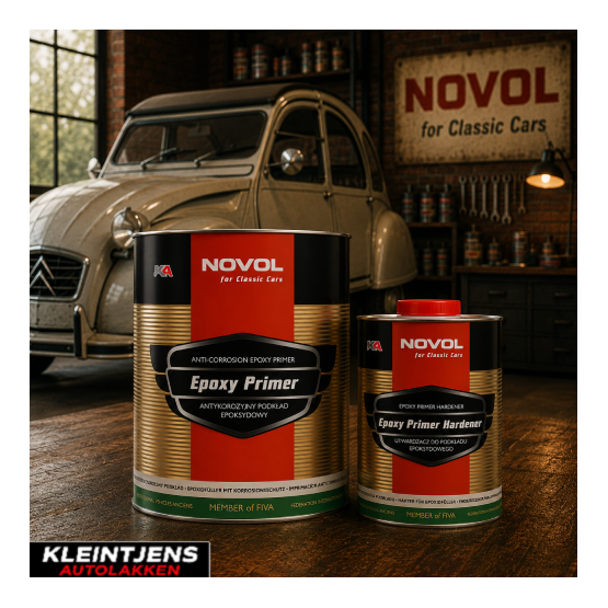 NOVOL For Classic Cars Epoxy Primer 3 L – 2K Epoxy Grondverf voor Oldtimer Restauratie & Carrosserieherstel