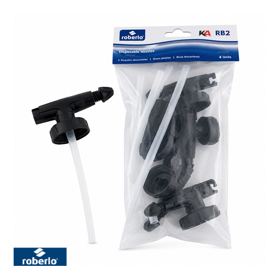Roberlo RB2 Vervangende Mondstukken – Set van 6 voor Steenslag- en Beschermcoatings