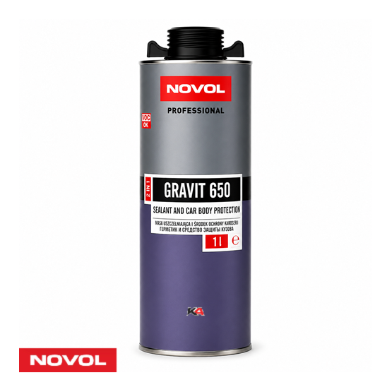 NOVOL GRAVIT 650 Zwart – 2-in-1 Kit en Carrosseriebescherming voor Autoherstel