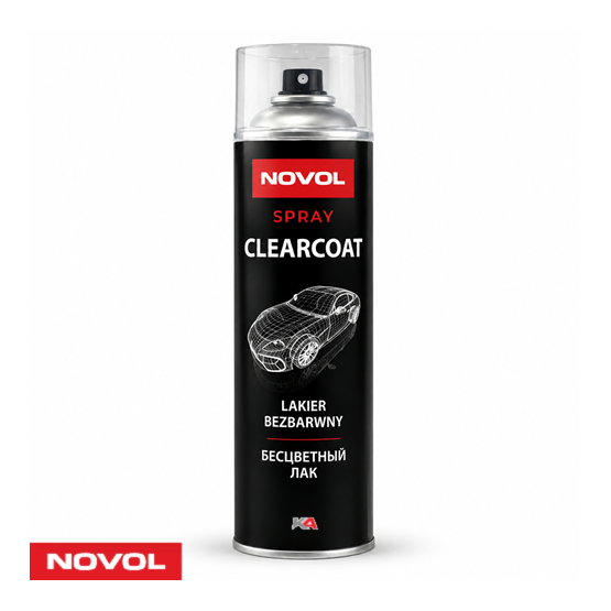 NOVOL Blanke Lak Hoogglans Spuitbus 500ml voor Auto & Carrosserie