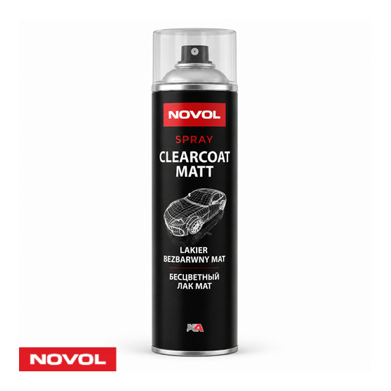 NOVOL Blanke Lak Mat Spuitbus 500ml voor Auto & Carrosserie
