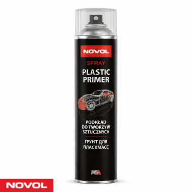 NOVOL Plastic Primer Spuitbus 500ml voor Kunststof Auto Onderdelen