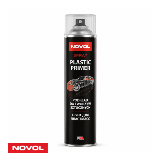 NOVOL Plastic Primer Spuitbus 500ml voor Kunststof Auto Onderdelen