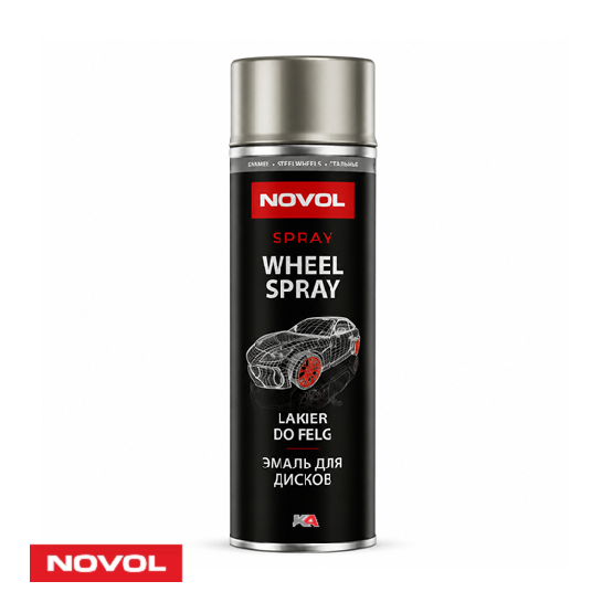 NOVOL Velgen Zilver Spuitbus 500ml voor Velgen & Autoherstel