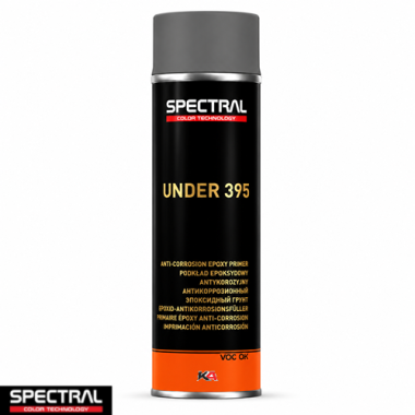 Spectral UNDER 395 P4 Spray – 500 ml Donkergrijze Epoxy Primer Spray voor Blank Metaal & Spotrepair