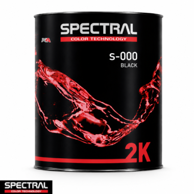SPECTRAL 2K Mengkleur S-000 Black – 3,5 L 2K Acrylaat Mengkleur