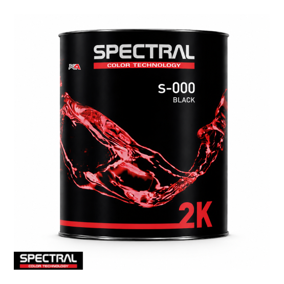 SPECTRAL 2K Mengkleur S-000 Black – 3,5 L 2K Acrylaat Mengkleur