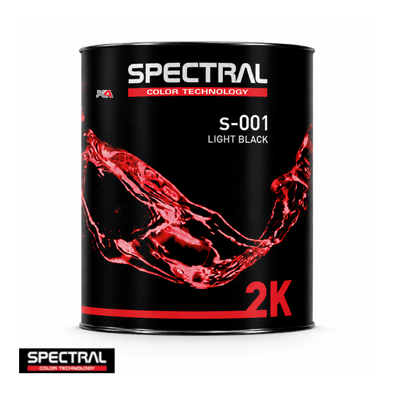 SPECTRAL 2K Mengkleur S-001 Light Black – 3,5 L 2K Acrylaat Mengkleur