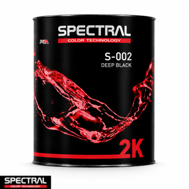 SPECTRAL 2K Mengkleur S-002 Deep Black – 3,5 L 2K Acrylaat Mengkleur
