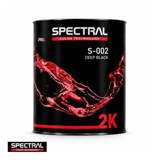 SPECTRAL 2K Mengkleur S-002 Deep Black – 3,5 L 2K Acrylaat Mengkleur