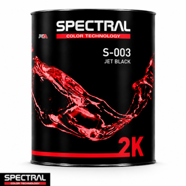 SPECTRAL 2K Mengkleur S-003 Jet Black – 3,5 L 2K Acrylaat Mengkleur