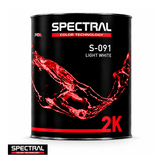 SPECTRAL 2K Mengkleur S-091 Light White – 3,5 L 2K Acrylaat Mengkleur