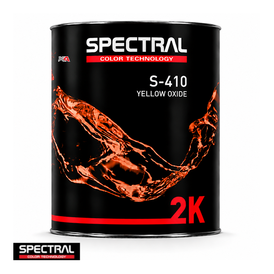 SPECTRAL 2K Mengkleur S-410 Yellow Oxide – 3,5 L 2K Acrylaat Mengkleur