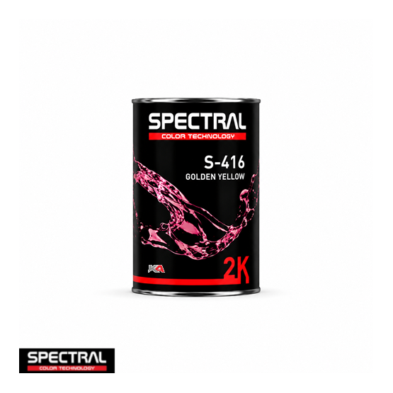 SPECTRAL 2K Mengkleur S-416 Golden Yellow – 800 ml 2K Acrylaat Mengkleur