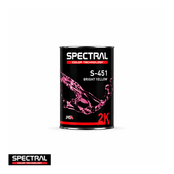 SPECTRAL 2K Mengkleur S-451 Bright Yellow – 800 ml 2K Acrylaat Mengkleur