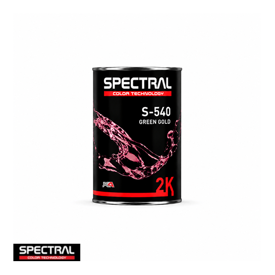 SPECTRAL 2K Mengkleur S-540 Green Gold – 800 ml 2K Acrylaat Mengkleur
