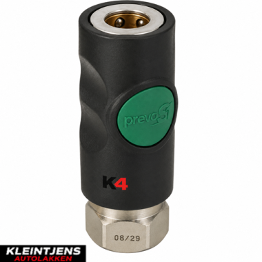 Prevost High Flow Snelkoppeling Binnendraad G1/4" – Professionele Persluchtkoppeling voor Hoog Debiet