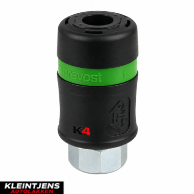 Prevost High Flow Snelkoppeling Binnendraad G1/4" – Professionele Persluchtkoppeling voor Hoog Debiet
