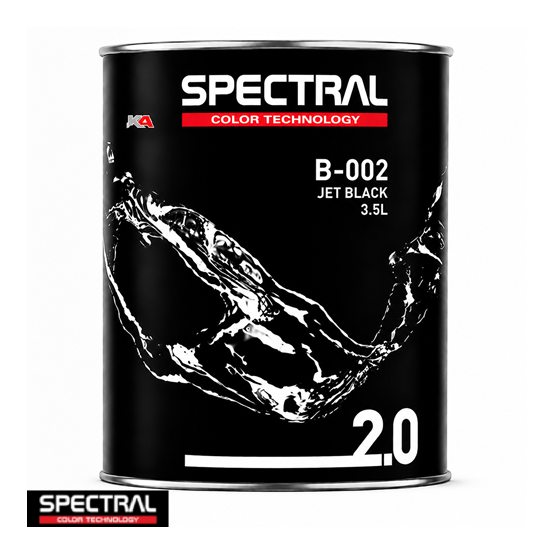 Spectral BASE 2.0 B-002 Jet – 3,5 L Solventgedragen Basislak Mengkleur