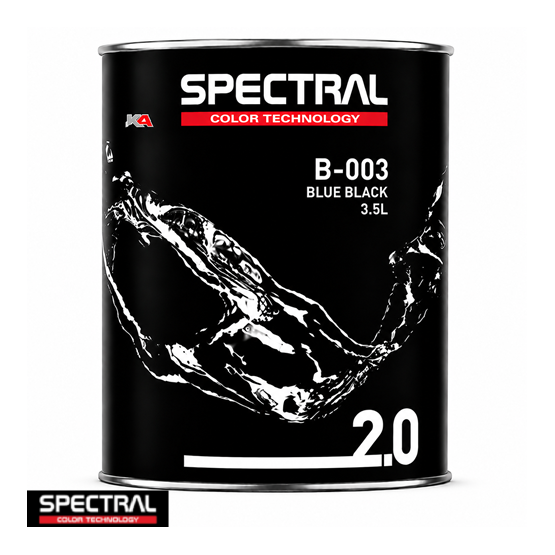 Spectral BASE 2.0 B-003 Black – 3,5 L Solventgedragen Basislak Mengkleur