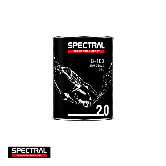 Spectral BASE 2.0 B-103 Bordeaux – 0,8 L Solventgedragen Basislak Mengkleur