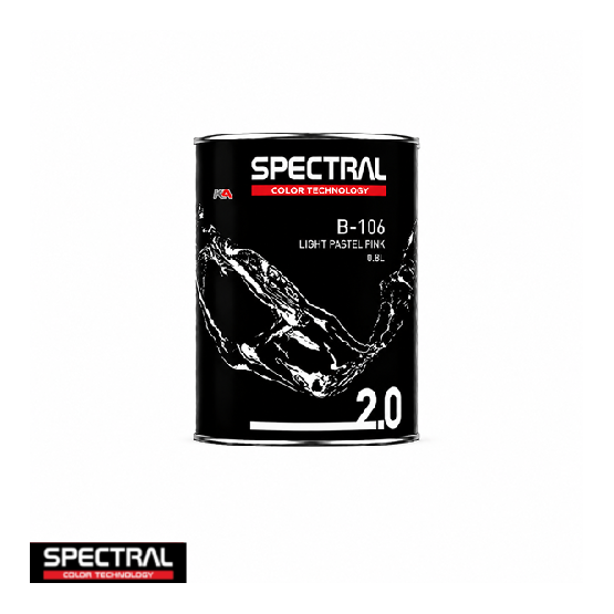 Spectral BASE 2.0 B-106 Light Pastel Pink – 0,8 L Solventgedragen Basislak Mengkleur