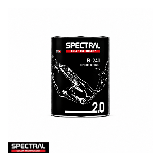 Spectral BASE 2.0 B-240 Bright Orange - 0,8 L Solventgedragen Basislak Mengkleur