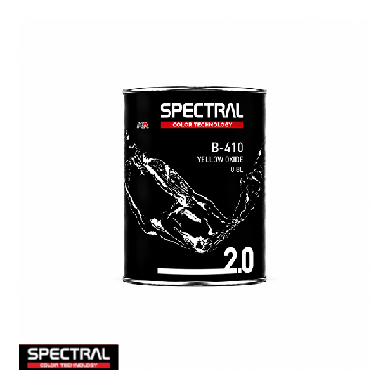 Spectral BASE 2.0 B-410 Yellow Oxide 0,8L – Professionele Basislak Mengkleur voor Kleurmenging