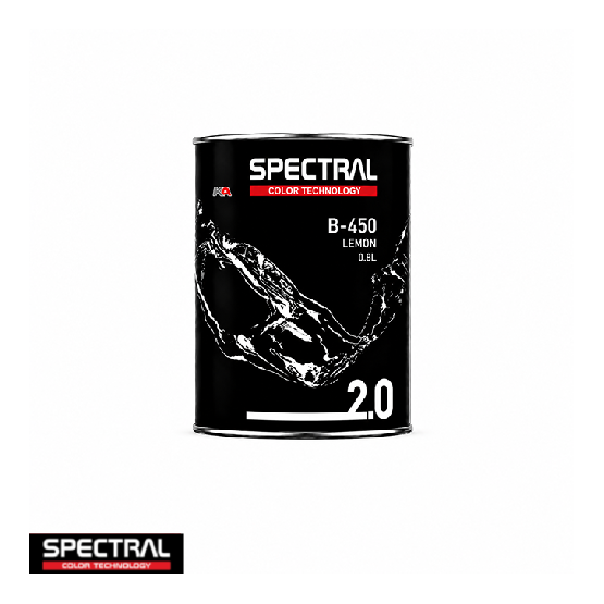 Spectral BASE 2.0 B-450 Lemon 0,8L – Professionele Basislak Mengkleur voor Kleurmenging