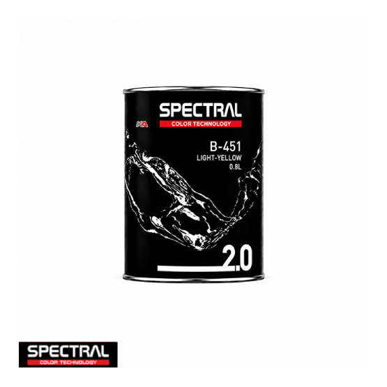 Spectral BASE 2.0 B-451 Light Yellow 0,8L – Professionele Basislak Mengkleur voor Kleurmenging