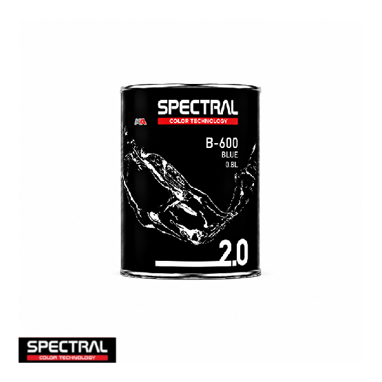 Spectral BASE 2.0 B-600 Blue 0,8L – Professionele Basislak Mengkleur voor Kleurmenging