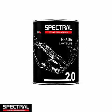 Spectral BASE 2.0 B-606 Light Blue 0,8L – Professionele Basislak Mengkleur voor Kleurmenging