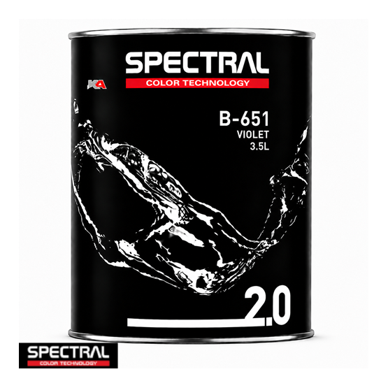 Spectral BASE 2.0 B-651 Turquoise Blue – 3,5 L Solventgedragen Basislak Mengkleur